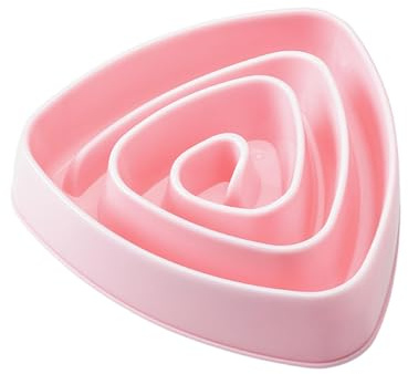 Slow Eat Dog Bowl - Non Slip Slow Food Bowl, Slow Feeding Dog Bowl | Portable Triangular Bowl Anti-Choking Pet Bowl Drinking Water Bowl for Small, Medium
