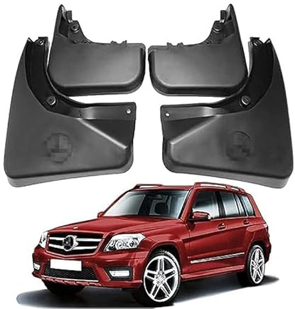 HAAXSHOC Auto Schmutzfänger, für Mercedes Benz GLK X204 (Without Pedal) 2008-2015 Kotflügel Vorne und Hinten Spritzschutz Auto Kein Bohren Schutz Zubehö
