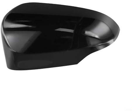 HpLive Außenspiegel Spiegelkappen?Linke Seitenspiegelabdeckung schwarz-weiß glänzend für Toyota für Yaris 2012-2020(White)（Only Left Side）(Black)