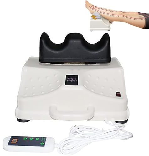 CHANGLKJ Swing Foot Massager, Passive Aerobic Exerciser, Fitness Blood Chi Machine with Controller, 10-Levels Speed Adjustable and 5-30 Minutes Timing, 100kg Load Capacity, for Relief Fatigue, Aches