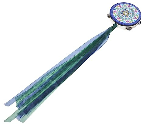 Toyvian Tamburin-trommel-quasten Für Jungen Und Mädchen Schlaginstrument Personalisierbar Handgerät Für Fotografie Karaoke