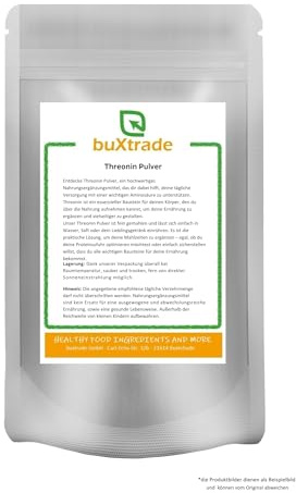 500 g | Threonin Pulver | Nahrungsergänzungsmittel | Pulver | Threonin | Aminosäure | Buxtrade