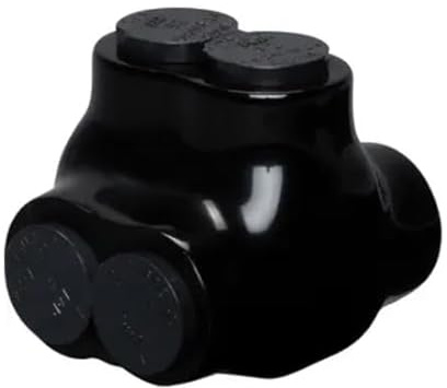 F4P IL2-2 Multi-Tap Wire Connector, UV Black Multi-Tap 4-2, Insulated Plastisol Housing, 600V Building Wiring, 1000V Signs, Pre-Filled Anti-Oxidation Compound (1 Unit)
