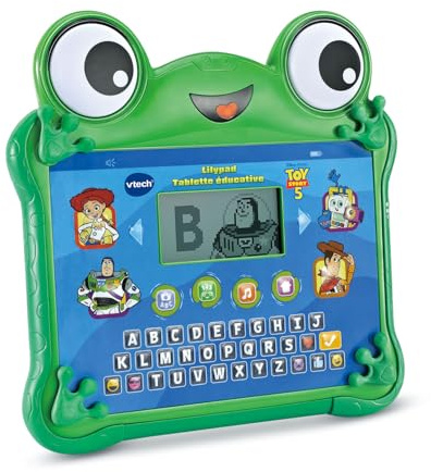 VTech - Toy Story 5, Lilypad Tablette Éducative - Tablette Interactive Enfant avec Écran Rétroéclairé, Clavier Abécédaire, 4 Jeux - Jouet Disney Pixar - Cadeau Enfant Dès 3 Ans - Contenu en Français