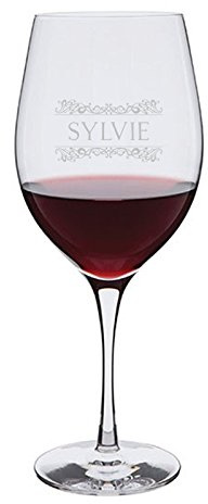 Amikado - Copa de Vino Personalizada Modelo Friso - 8,5W x 22H centímetros - Regalos originales
