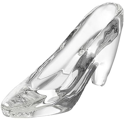 TOPBATHY Mini Crystal Shoe Adornment Decorative Crystal High Heel Shoe Model Wedding Prop Home Ornament