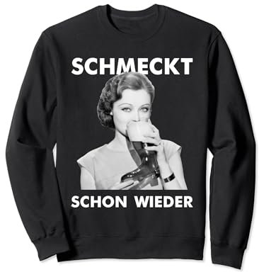 SCHMECKT SCHON WIEDER X Bierstiefel Vintage Retro Bier Sweatshirt