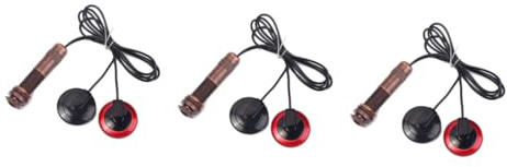 Mikinona 3pcs Mandolin Pickup Piezo Microphone Pickup for Mandolins Internal Sensor and Endpin Jack Transducer for Acoustic