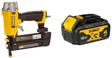Dewalt DPN1850-XJ DPN1850 compressed air nailer oil-free maintenance-free 18G 15-55mm with case, yellow, m Battery