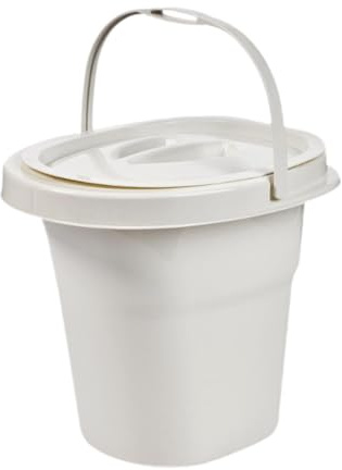 MagiDeal Urinoir pour personnes âgées avec poignée et couvercle - Récipient à pipi robuste - pour chambre à coucher, maison, personnes âgées, seniors, Blanc