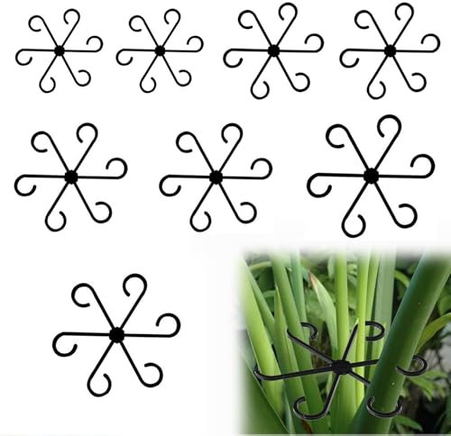 Cfcyhla 8 supporti per piante perenni, supporto per piante rampicanti, supporto per piante, supporto per piante, supporto per piante rampicanti, anello per piante, fiori, pomodori, ortensie.