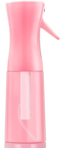 Leaflai Summer Cooling Spray bottles, Continuous Spray Bottle with Fine Mist for Hairstyling, Skincare,Plant Care,Pet Grooming, Valentines Gift Refillable Spray Container for Travel(Pink)