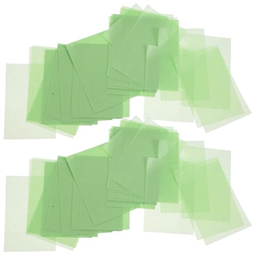 GALPADA 500 Blätter Gesichtslöschtücher Löschpapier für Ölige Haut Hautfreundlich Tragbar Sommerpflege Grün Ölabsorbierendes Papier zur Effektiven Ölentfernung