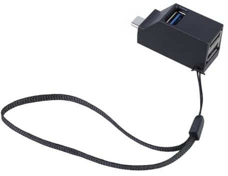 YiQinzcxg Adaptateur multiport USB C 1 port USB 3.0 et 2 ports USB 2.0 pour ordinateur portable, appareils mobiles et données de type C vers adaptateur