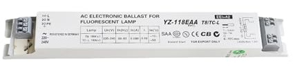 Balasto electrónico de CA for lámpara fluorescente YZ-118EAA YZ-318EAA YZ-136EAA YZ-236EAA for tubo de lámpara(AL121808F-ZSRG)