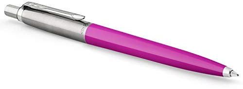 Parker Jotter Originals Collection-Kugelschreiber, magentarote Oberfläche im Retrolook der 90er-Jahre, mittelfeine Schreibspitze, Blaue Tinte, 1 Stück