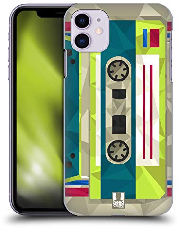 Head Case Designs Audio Kassette Geometrische Gadgets Harte Rueckseiten Handyhülle Hülle Huelle kompatibel mit Apple iPhone 11