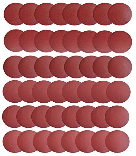 48 Stück 150mm PSA Selbstklebende Schleifpapier 80/100/120/180/240/400 Grit | Saipor Aluminiumoxid Schleifscheibe Schleifkissen Rückseite Schleifscheiben Schleifpapier