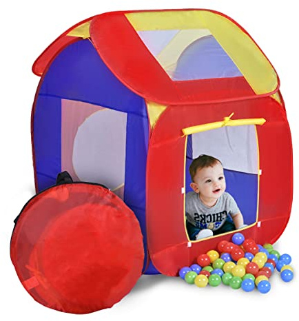 Mobiclinic® Kids, Kinderzelt, Bälle inklusive, Aventuras, Faltbar, Ball-Pool, Europäische Marke, Bällebad, Aus Stoff, Kinderspielzeug, Drinnen oder draußen