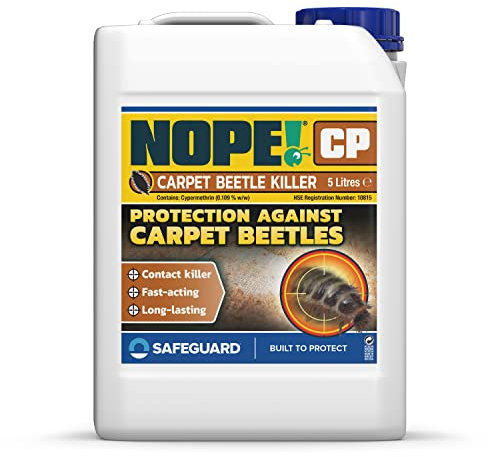 NOPE! CP Carpet Beetle Killer -5L - Fast Acting, Odourless and Stainless Carpet Beetle Treatment for home use.