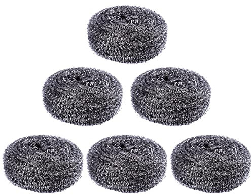 Steel scourer,metal scourer,Stainless Steel Scourer,6 pcs Specialist Stainless Steel Scourers,28g/pcs