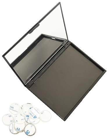 SZDYM Leere Make-up Magnetische Plastikpalette mit 20Pcs klebenden Metallaufklebern für Lidschatten Pulver Lippenstift Foundation