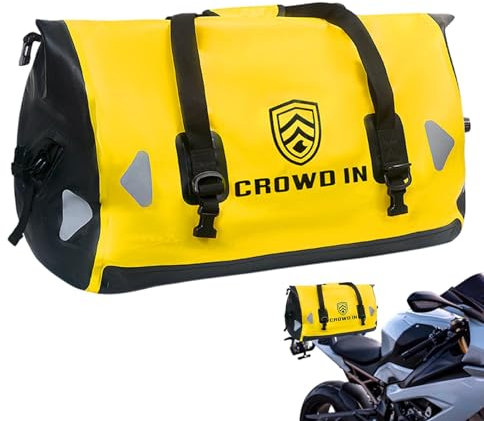 wasserdichte Motorrad-Satteltasche | 40/65L Multifunktions-Reisetasche | Abnehmbarer, Abnehmbarer Rucksack | Reisegepäck-Seitentasche für Wandern, Outdoor-Abenteuer | Hecktasche für den Rücksitz