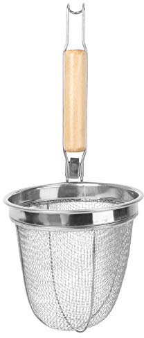 OFFSCH Colador De Acero Inoxidable Malla Grande Colador De Fideos Para Cocina Para Escurrir Alimentos La Preparación De Comidas