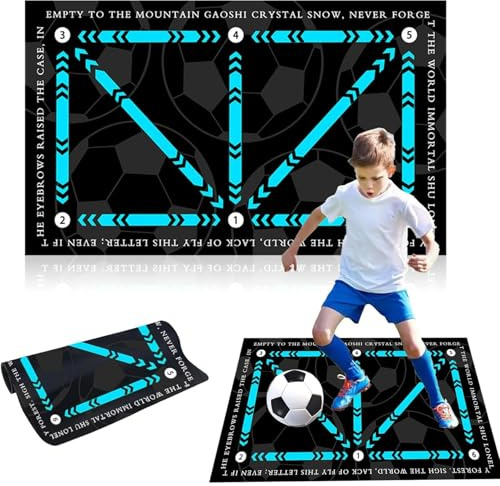 Mailfull Tapis Foot Entrainement 60x90cm Tapis Foot Antidérapant Absorbant Les Choc Cadeau Pour Les Amateurs Et Enfant De Football