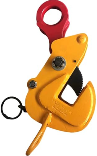 Horizontal Plate Lifting Clamp with Handle Rated Load 0.5 To 5 Ton Sheet Steel Lifting Clamp Steel Plate Clamp for Lifting Heavy Duty Stone Lifting Equipment(2T)