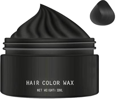 Cire de Coloration pour Cheveux,30 ml Colorant Capillaire Temporaire - Cire Styliste Lavable Crème pour Hommes Femmes Cosplay Halloween
