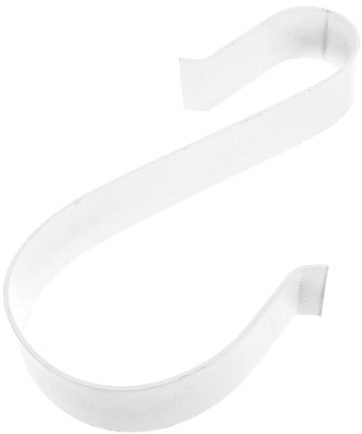 MALUGOGO Practical Multi-use Life Ring Hanger for Swimming Pool and Outdoor Use, White Iron Hook for Secure Storage of Swimming Rings and Lifebuoys, Sturdy and Convenient