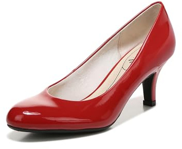 LifeStride Womens Parigi Pumps Fire Red Patent 8.5 M