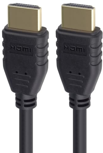 PremiumCord 8K Ultra High Speed ​​HDMI 2.1 Kabel M/M 48Gbps mit Ethernet, Kompatibel mit Video 8K@60Hz, Deep Color, 3D, eARC, HDR, 3x geschirmt, vergoldete Anschlüsse, schwarz, 2 m