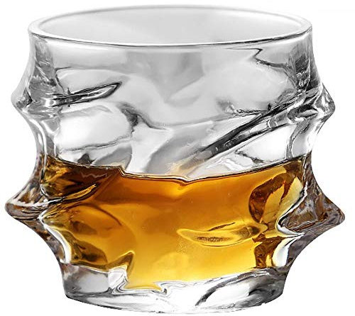 Verre à whisky en cristal, sans plomb, verre transparent pour boire du Scotch, du Bourbon, du Cognac, du whisky irlandais et des cocktails anciens