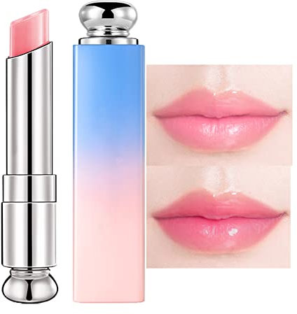 Moisturizing Tinted Colour Changing Lip Gloss - Long lasting, Natural Lip Protection - Pink, Non-Stick Lipstick