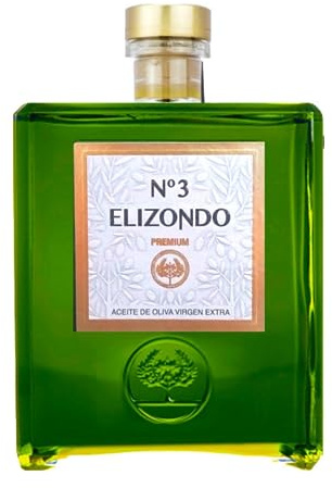 ELIZONDO Aceite de Oliva Virgen Extra Nº3 Picual 1 L Sin Estuche Nueva Cosecha 2025/2026 | Aceite de Oliva Premium Variedad Picual | Mejor Selección ENOVINOS