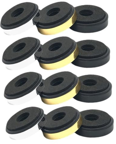 KONTONTY 12pcs Speaker Isolation Foot Pads Vibration Damper Mat for Amplifier Turntable Speaker Spikes Pads