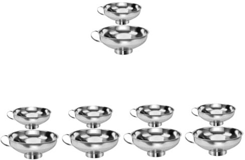 Garneck Imbuto In Acciaio Inossidabile Da 10 Pezzi Imbuto Imbuti Metallici Per Il Riempimento Di Bottiglie Per Conserve A Bocca Per Trasferimento