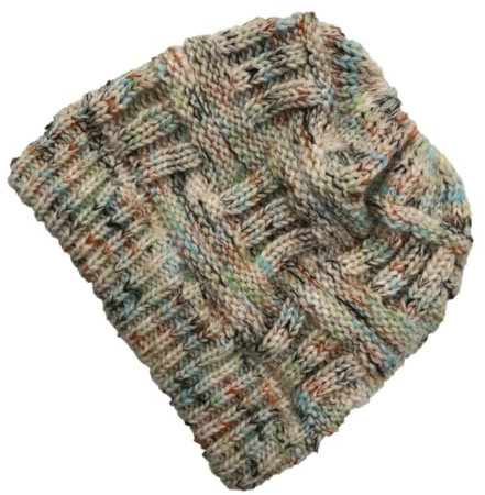 WRITWAA 2stücke Damen Ponytail Strickmütze Stilvolle Outdoor-warmmütze Für Herbst Und Winter Für Camping Laufen Skifahren Bequem Und Modisch Für Frauen