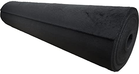 Meterware Autoteppich (Auskleide-Teppich für Fahrzeugboden, Kofferraum, etc), Classic schwarz, Zuschnitt (2m breit, 2m lang)