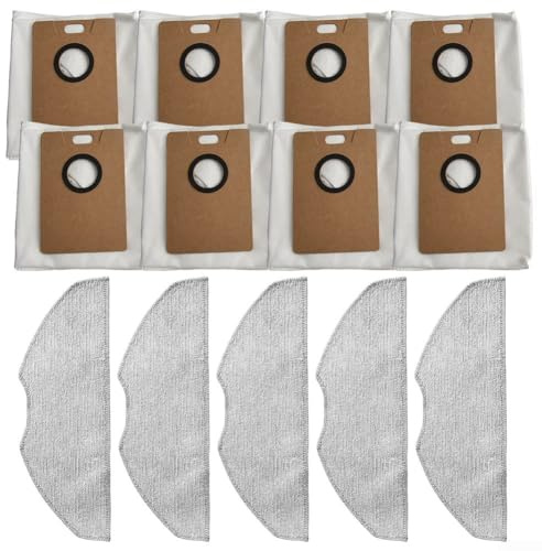 Ensemble complet de fournitures de nettoyage de rechange pour balai à franges et sacs à poussière conçus pour être compatibles avec la série robotique Tapo