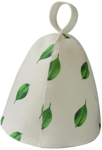 Cappello sauna per donne, ha sentito il cappello di sauna - Teste per la doccia che assorbono l'acqua - per la doccia a vapore da bagno con cappello da sauna in feltro confortevole per donne per la do