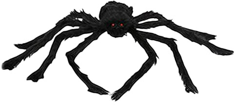 AYNKH Riesige Spinnen Halloween Outdoor Dekorationen 127.0 cm Gruselige gefälschte Plüschspinne für Halloween Indoor Outdoor Baum Garten Party Spukhaus Dekoration