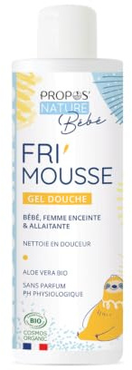 Propos'Nature - Gel doccia Bio Fri'mousse per neonati, bambini, donne incinte - prodotto in Francia - 200 ml