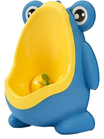 Pottino Urinario a Parete Cartoon Blu in Pp per Bambini | Forma Simpatica, Uso in Bagno Domestico, Soluzione Pratica per L’addestramento dei Bambini Stile Casuale