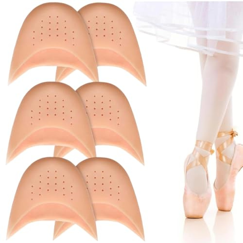 UIEXAY 3 Paires Footful Capuchons D'Orteils Protecteurs, Doux Protecteur En Pour Pointe Des Pieds, Protege Orteil Footful Capuchons D'Orteils, Protege Orteils Danse Classique Pour Pointes Des P