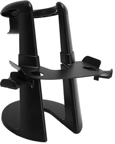 ZDETGU Universeller VR-Headset-Ständer für 2 Rift S mit Stabiler Runder Basis und Werkzeuglos Montierbarer Display-Halterung (Black)