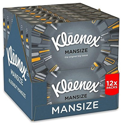Kleenex Mansize Tissues, Pack of 12