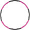 John Gym Wave Fitnessring Fitnessreifen Hula Hoop Reifen Ring Softgrip zerlegbar mit Clicksystem, 32388, Rosa Grau